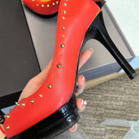 Red Studded High Heels Limited Edition - Rare & Unique - Picture 1 of 6